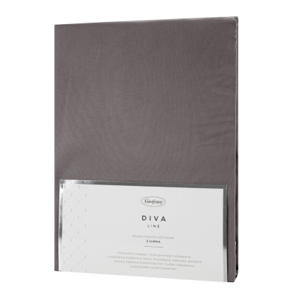 Prestieradlo 100x200 / 35 cm DINA z bavlneného saténu - tmavosivé